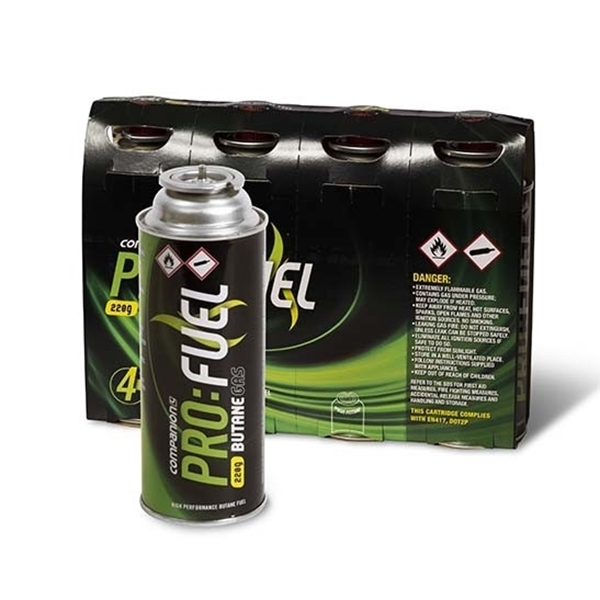 Picture of Pro: Fuel Butane Cartridge 220gram (4 pack)