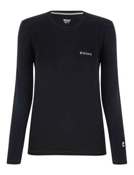 Picture of Le Bent Women LeBase 200 Crew L/S Black