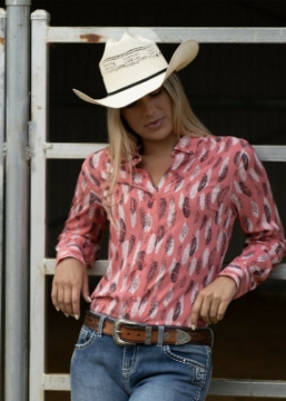 Picture of Wrangler Women's Faith Print Long Sleeve Shirt