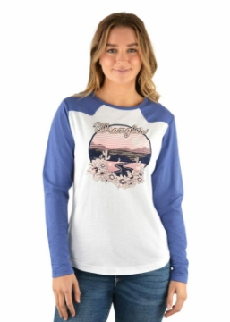 Picture of Wrangler Ladies Lillian Long Sleeve Tee