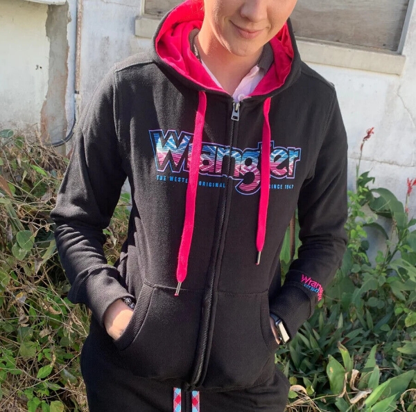 Picture of Wrangler Ladies Mel Zip Up Hoodie