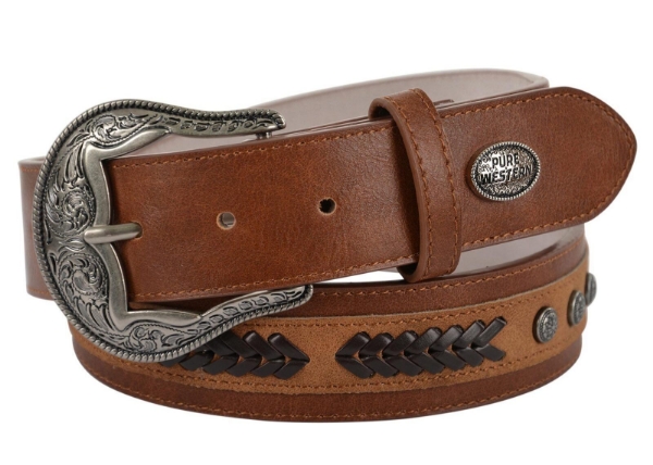 Picture of Pure Western Men's Mckinlay Belt Dark Tan