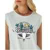 Picture of Wrangler Retro® Ladies Steer Head Green Graphic Tank