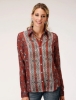 Picture of Roper Women's Studio West L/Sleeve Shirt Rust