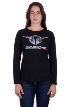 Picture of Bullzye Women's Wildflower Long Sleeve Raglan Tee