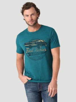 Picture of Wrangler Men's Fast Richie's Garage Tee Shirt