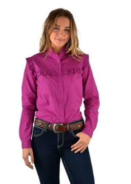 Picture of Wrangler Women's Nikka Frill Long Sleeve