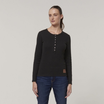 Picture of Hard Yakka Women's Sherpa Henley Long Sleeve 