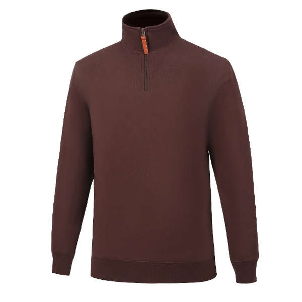 Picture of Pilbara Men's Zipper C/F Fleece Pullover Coffee